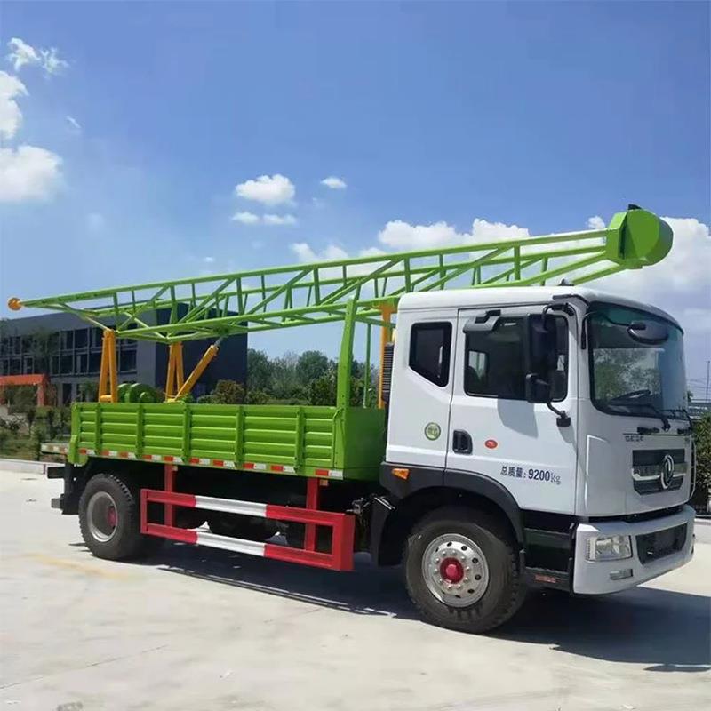 程力东风多利卡D9钻机车厂家直供钻探机打井车钻井车可打300米