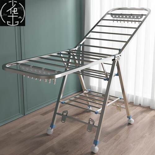 clothes drying rack fold laundry garment dryer hanger 杆衣架