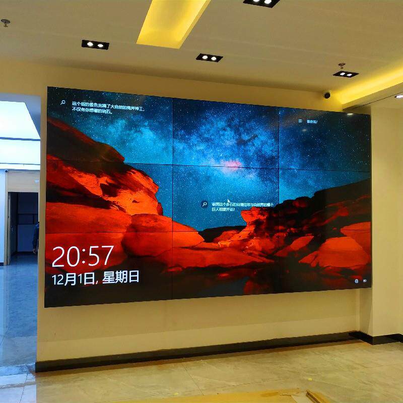46 49 55寸液晶LED拼接屏无缝电视墙展厅广告机高清监控显示器