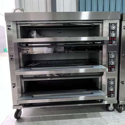 喆研麦三层九盘烤箱商用大型 220V GAS OVEN rotary knob panel