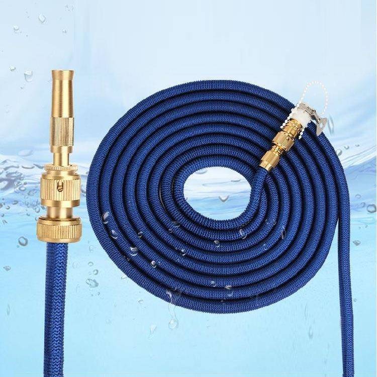 X现货新款家用3倍伸缩纯铜水管泡沫洗车高压水枪园林浇水浇花水管