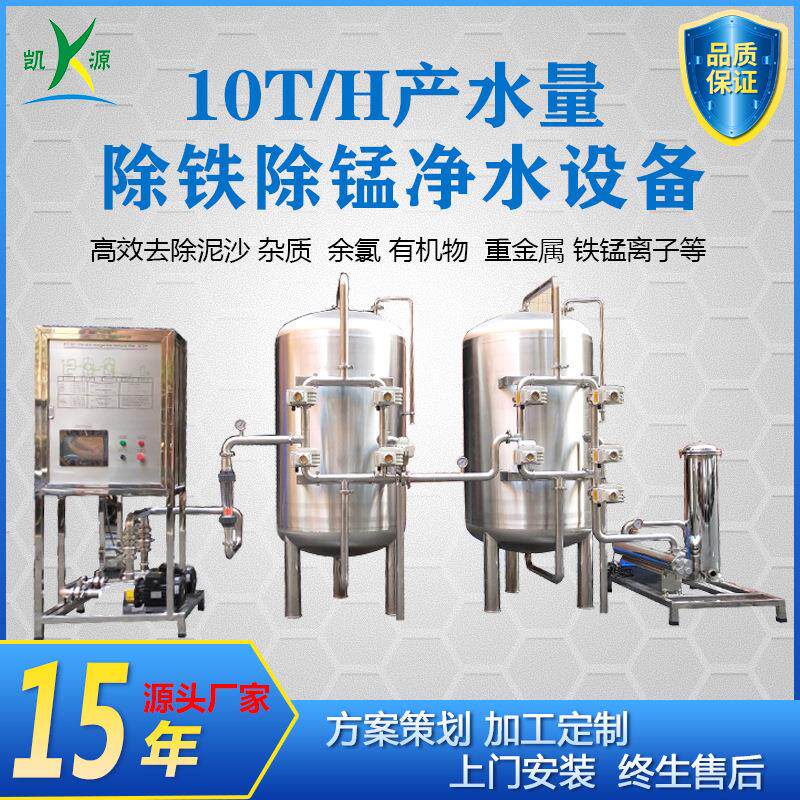 厂家直销时产10T/H除铁除锰过滤器工业地下水井水处理净化设备