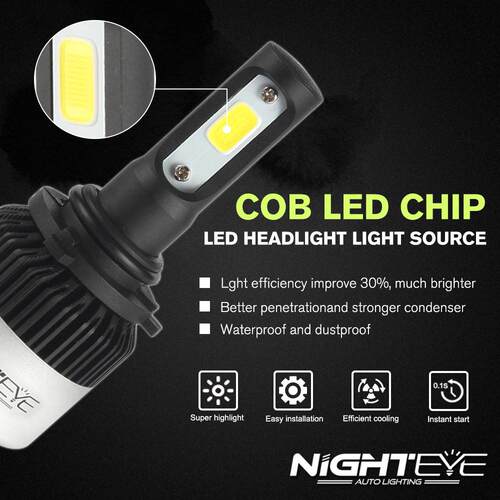 NIGHTEYE9005LED大灯L车LED大灯ED前照灯H1H4H7H11900汽59006