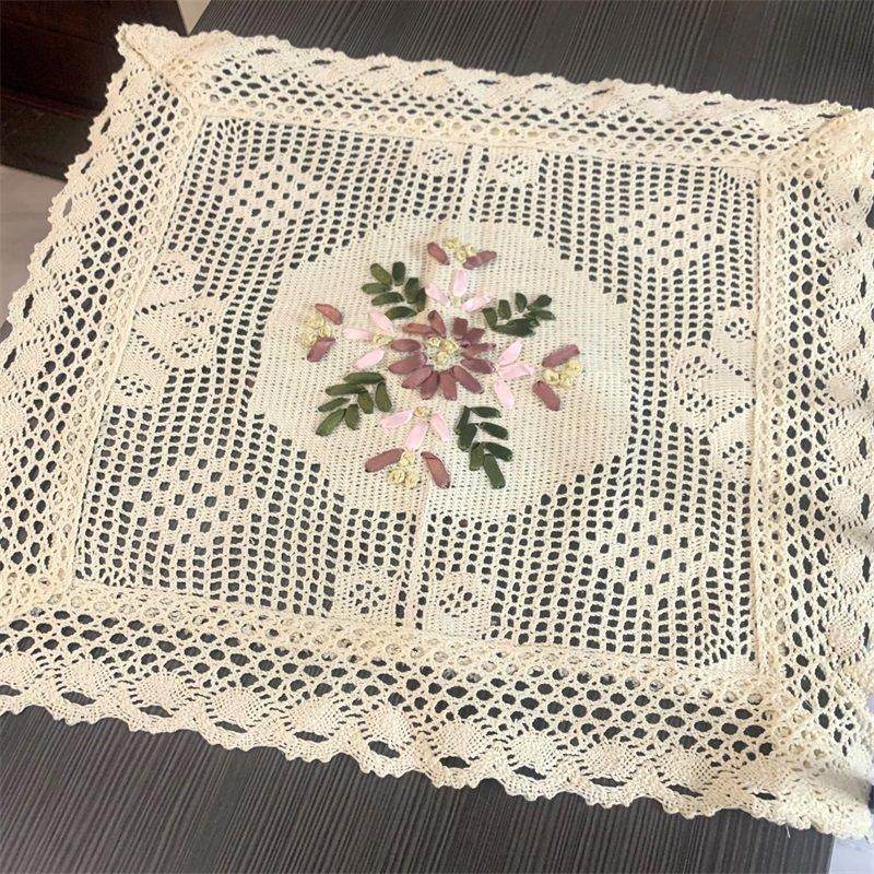 美式防钩花盖巾床头柜茶壶盖布隔热垫花瓶盘垫餐垫杯垫装饰,居家布艺,万能盖巾,淘宝优惠券,粉丝福利购,淘宝优惠卷