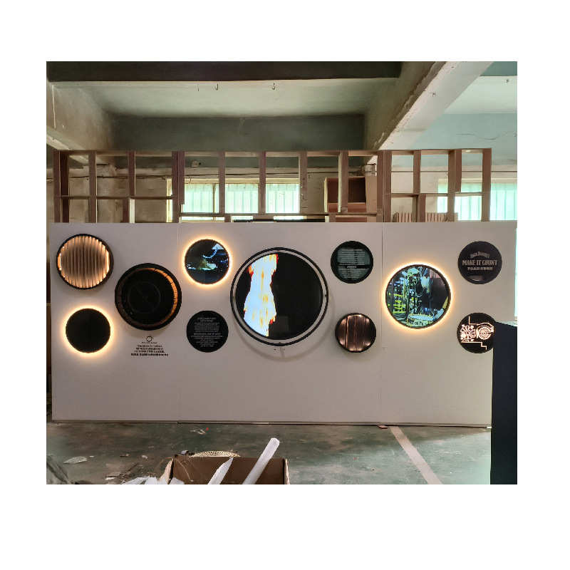 展示架墙木质品墙烤体验酒展示商场漆企业形象多功能定制墙展示柜