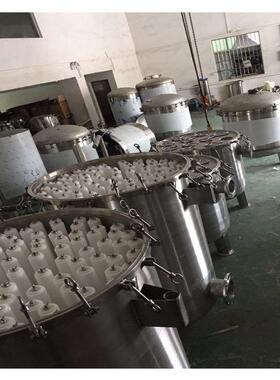 不锈钢保安过滤器大流量保安多芯式过滤器工业纯水预处理设备