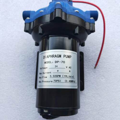 电动隔膜泵DP-70/12V24V直流增压泵循环冷却泵扫地车喷水泵