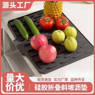 Large Kitchen Drain Pad for Dishes, Heat-Resistant and Non-S
