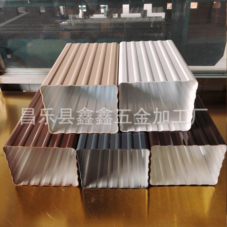 中通道换流站成品雨水管铝合用金大口径水管排彩方形铝方形落水管