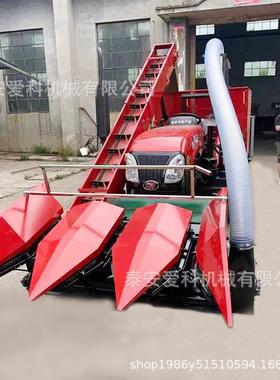 50拖4拉YGY机带2获负行背式玉米收机青储扒皮宁夏农用秸秆回收机