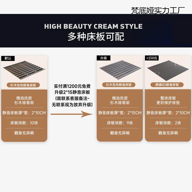 儿童床女孩主卧双人床奶油花瓣床1.2米简约少女床新款欧式公主床
