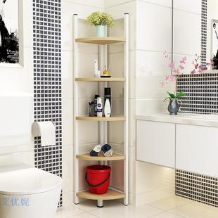 高档浴室子置物架卫生间脸钢盆架洗手间木厕所物收纳层架三角储落