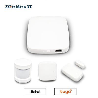 智美zemismart智能网关传感器tuya智能温湿度亮度门窗人体传感器
