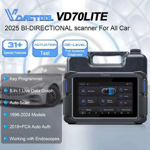 适用帕迩瑞VDIAGTOOL VD70 Lite Auto Scan All System Tools CAN