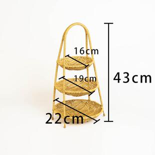 火锅店专用配菜盘蔬菜篮多层仿藤塑料放备菜架子摆菜品架创意餐具