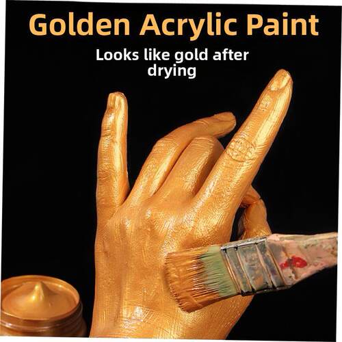 Metallic acrylic paint Fluorescent gold silver acrylic paint