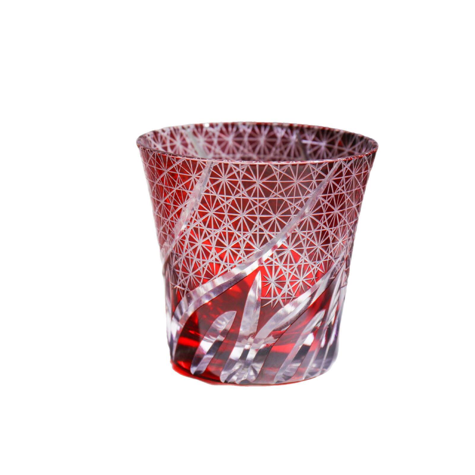 厂家直销日式东洋佐佐木同款江户切子杯水晶玻璃杯清酒杯威士忌杯