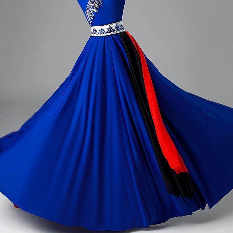 高档半新款蒙古舞演出服装身大蹈摆裙艺考数民族表演服广少场舞蹈