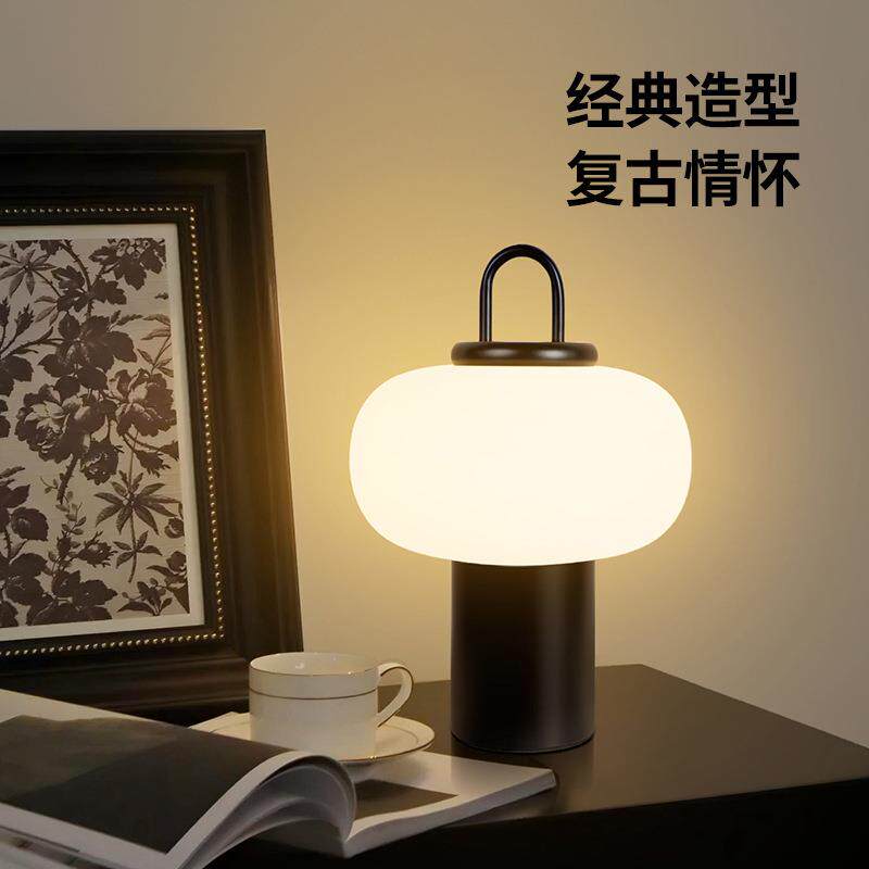 新款直销手提灯笼轻奢台灯床头高级感充电款便携式卧室书房装饰氛