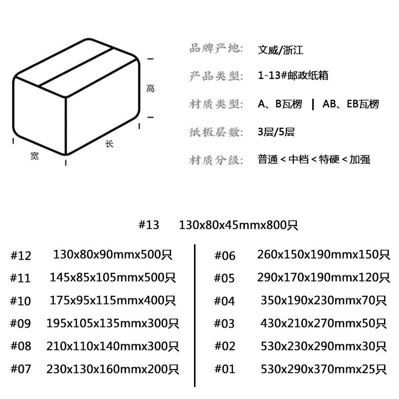 纸箱批发邮政快递纸箱打包纸盒特硬纸箱整包大批量长方形包装牛皮