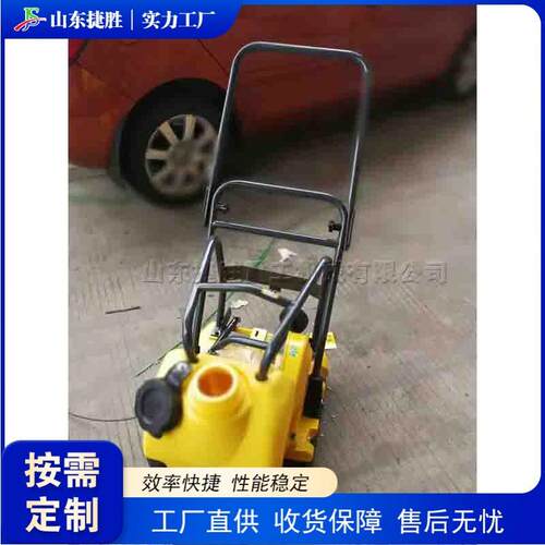 手推式电动振动夯路面施工小型平板夯砂浆铺路石压实成型设备