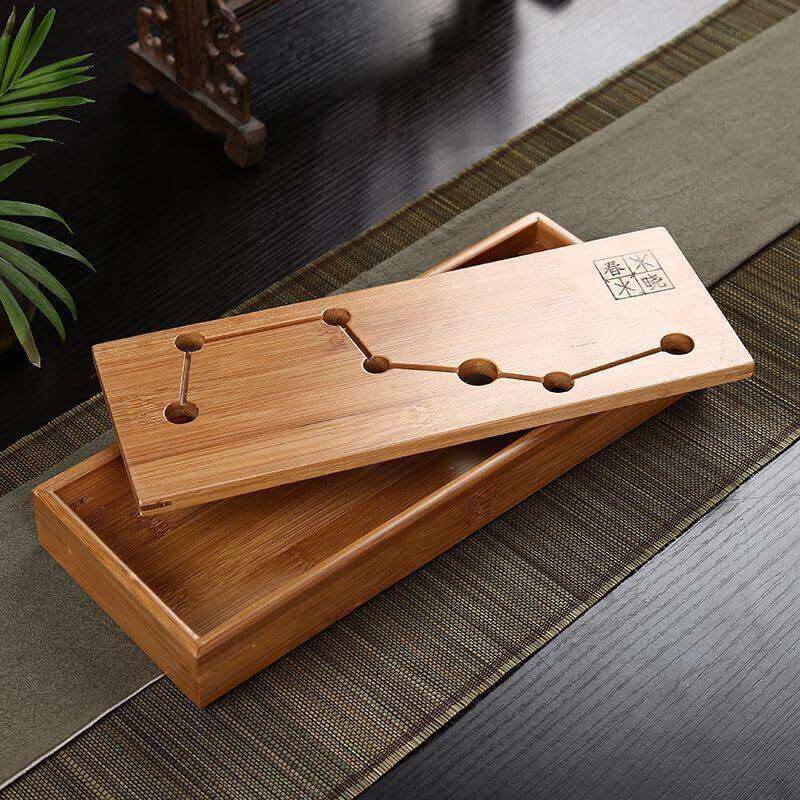 厂家供应北斗七星茶盘 竹制小号储水式功夫茶具茶海小型茶盘茶台