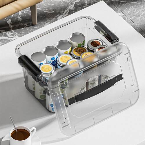 Transparent plastic storage large clothes arrangement box