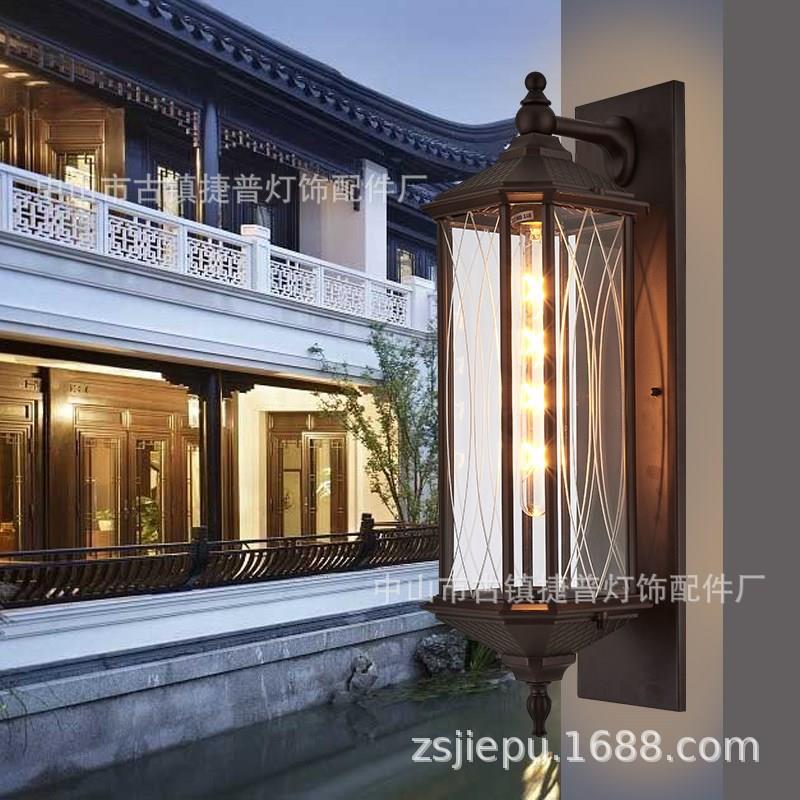 现货简约大气户外别墅庭院过道壁灯铝壁灯户外庭院壁灯花园楼道灯