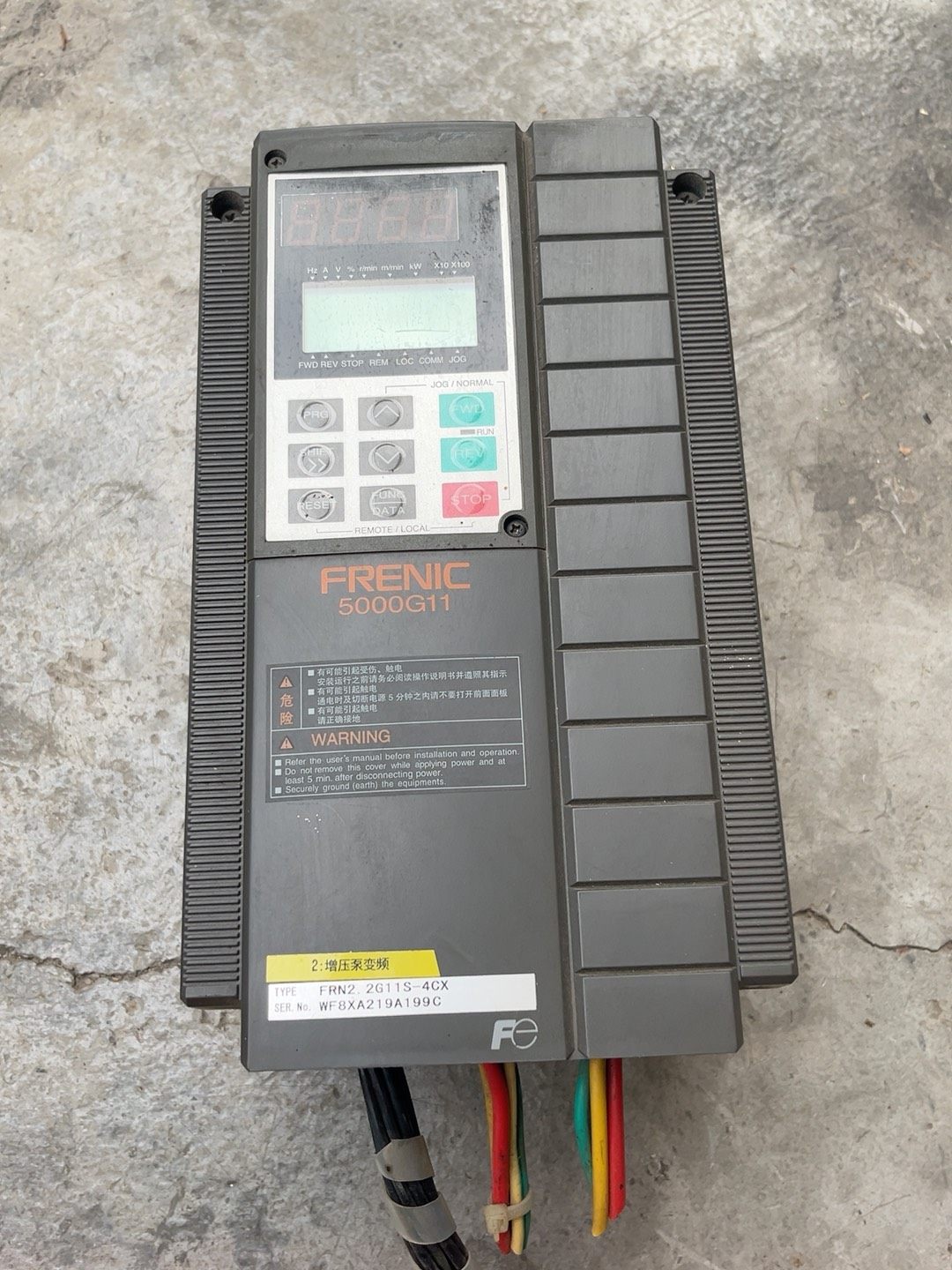 拆机富士变频器FRN2.2G11S-4CX，2.2千瓦，38