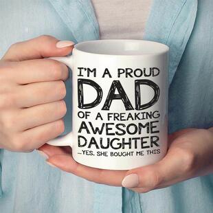 Ceramic (DAD) Coffee mug Creative gift mug for Father