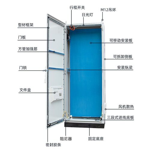 仿威图控制柜PLC拼装九折型材并柜威图ES柜组合配电柜配电箱