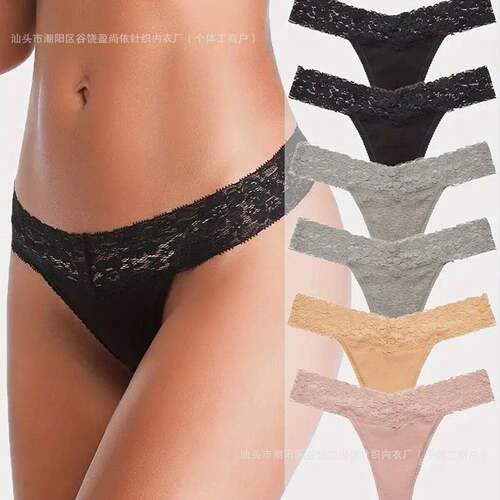 Lace Thongs Women Sexy Breathable Womens Underwear Rise Back