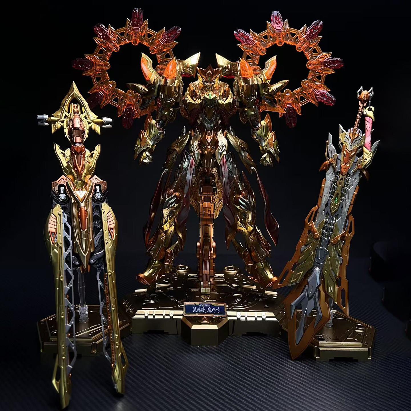 千手 金佛 魔礼青 摩动核 金身魔神四将合金骨架拼装模型新年礼物