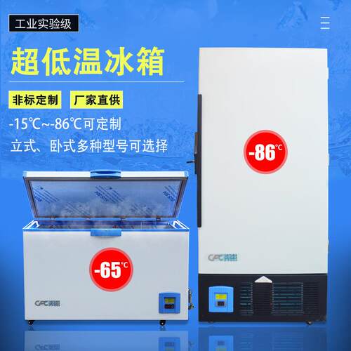 超低温冰柜-45-86度工业低温冰箱家用实验室用科研超低温冷冻冰箱
