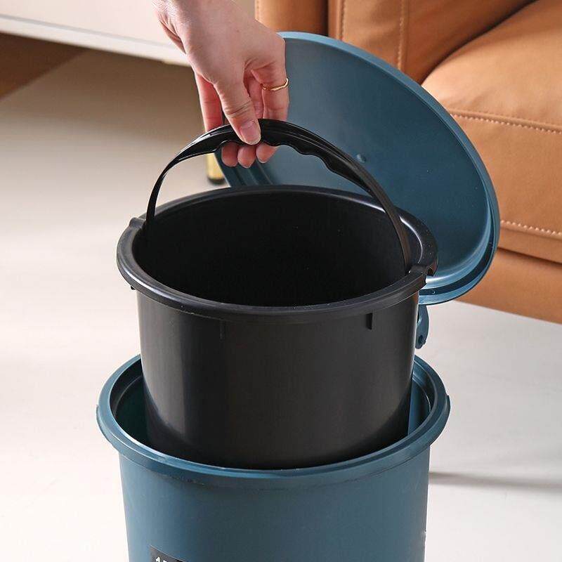 脚踏垃圾桶家用带盖子脚踩厨房创意拉垃桶卧室办公室卫生间防臭