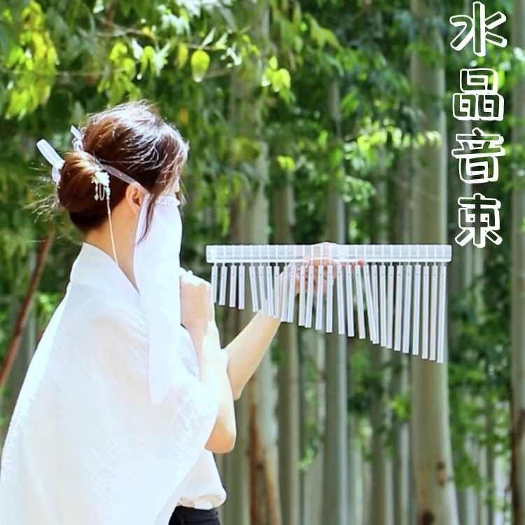 Flower水晶音束27音排琴瑜伽疗愈冥想舞台演出小众打击琴乐器批发