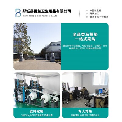 新款直销一次性马桶垫写字楼商场水溶马桶纸定制商用跨境250张坐