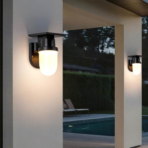 太阳能壁灯户外花园灯室外阳台露台氛围灯入户门牌灯家用防水门灯