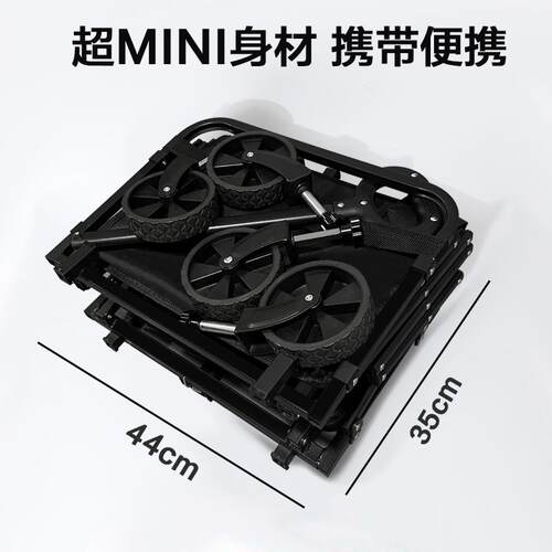 征崎户外便携快拆折叠露营车小推车旅游摆摊买菜手拉儿童可躺拖车