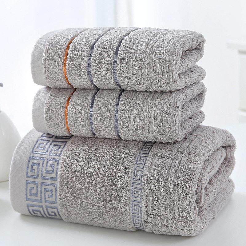 纯棉毛巾浴巾三件套 3pcs Luxury Bath Towel Set Cotton Towels