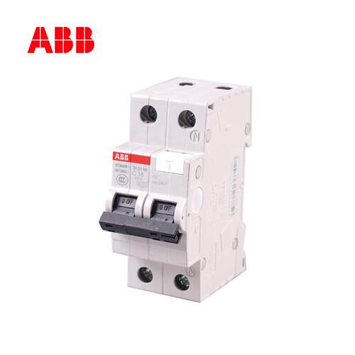 ABB微型断路器6A家用1P+N6KA空气开关带过压C特性SH201-C6 NA OV