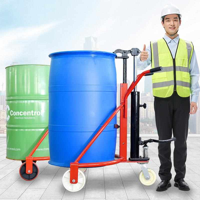 油桶翻转器电动倒料工具叉车倾倒神器铁桶塑料桶手动搬运车夹抱机