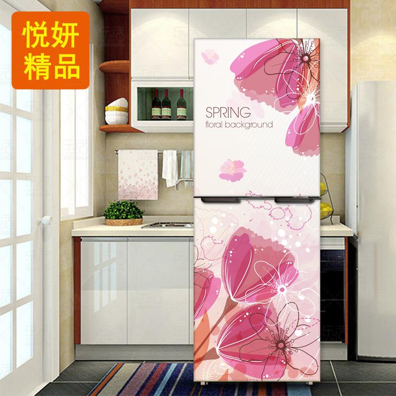 冰箱贴纸包邮 自粘冰箱贴定制创意翻新贴 冰箱贴膜防水贴画h012