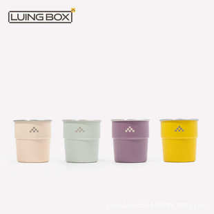 Luingbox露营盒子户外水杯小酒杯茶杯304不锈钢咖啡杯便携露营杯