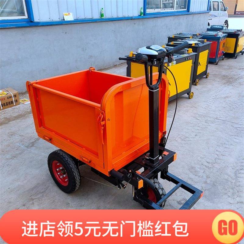 工程水泥手推车厂家直供手推上料车操作简单工程电动三轮翻斗车