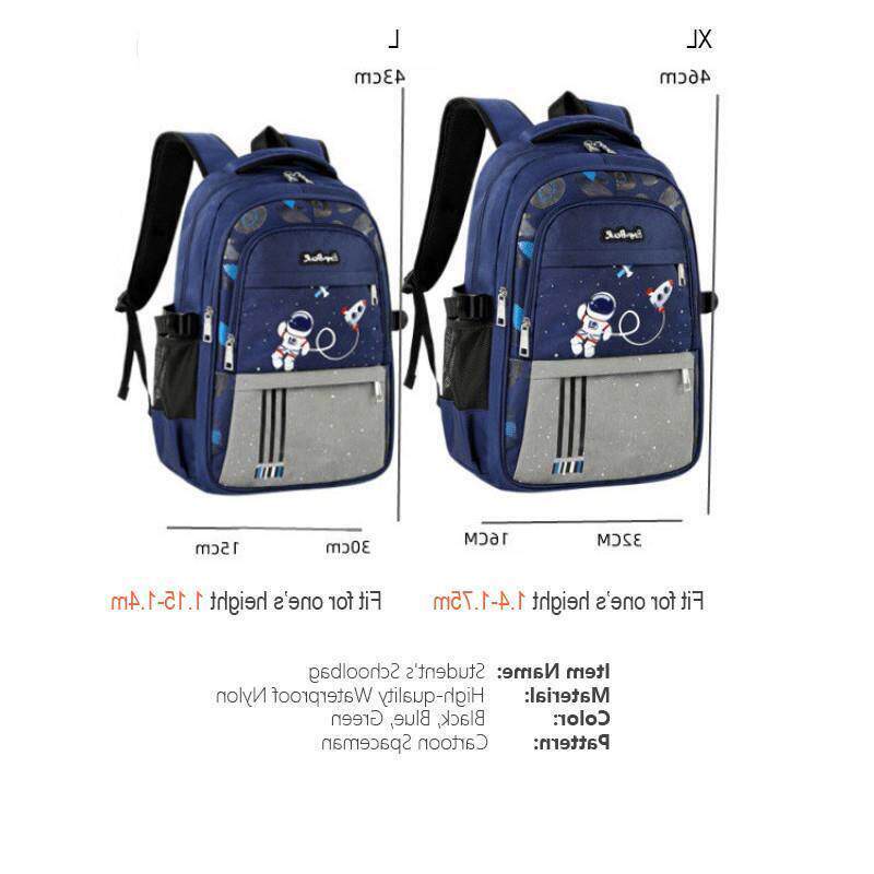 Children School Bags Boys School Backpack Spaceman Waterpro
