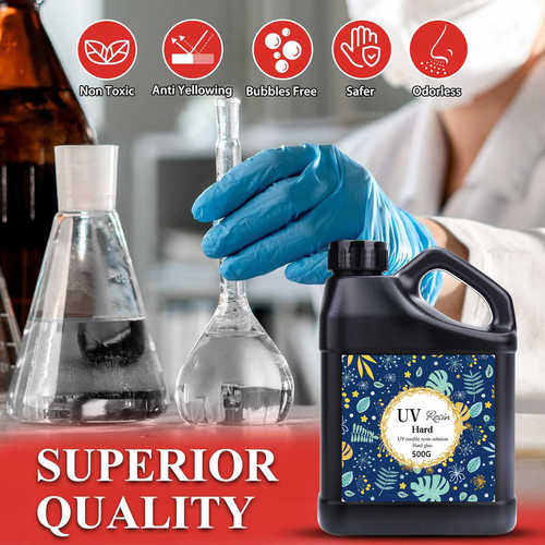500g uv胶无气味水晶滴胶透明滴胶diy手工流麻快干UV树脂硬胶批发