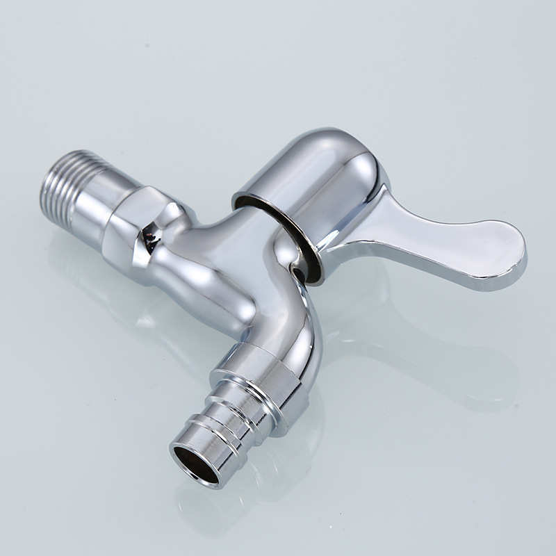 法奥卫浴 59铜洗衣机龙头 加厚单把手快开洗衣机龙头 4分接口