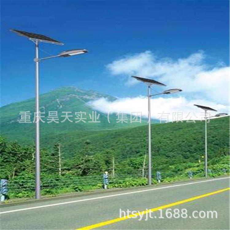 6米8米新农村厂房LED太阳能路灯风电互补全套庭院灯户外灯道路灯