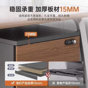 办公室密码锁屉下文件柜式办公桌边桌柜置物移柜矮柜BG0046抽储物